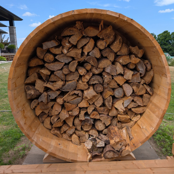 6'x3' Wood Storage Barrel