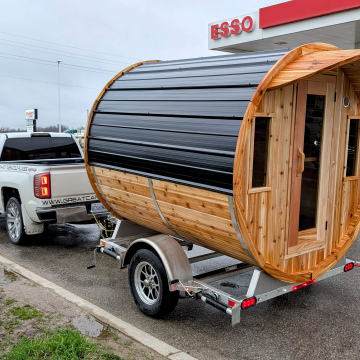 8' Barrel Sauna Trailer Package