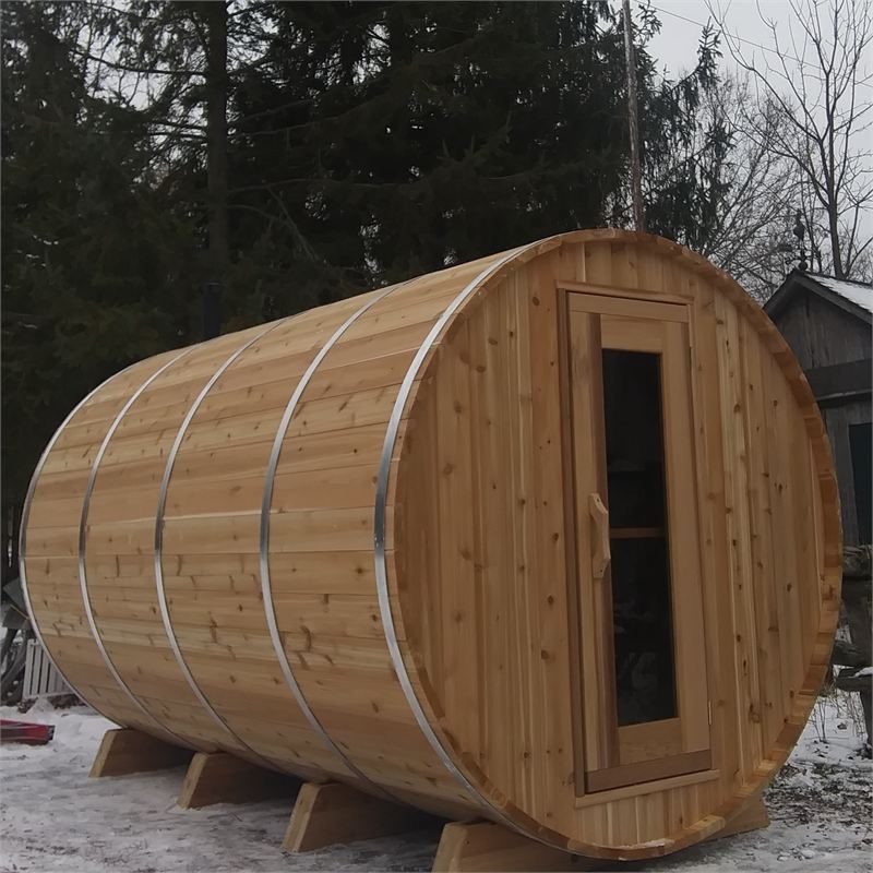 Sauna tonneau 7 × 10 pi