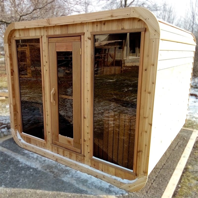 Sauna Luna 6 × 8 pi — vue 3