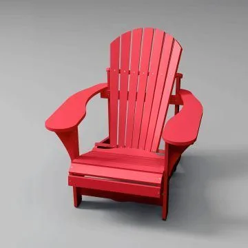 Red HDPE Muskoka chair