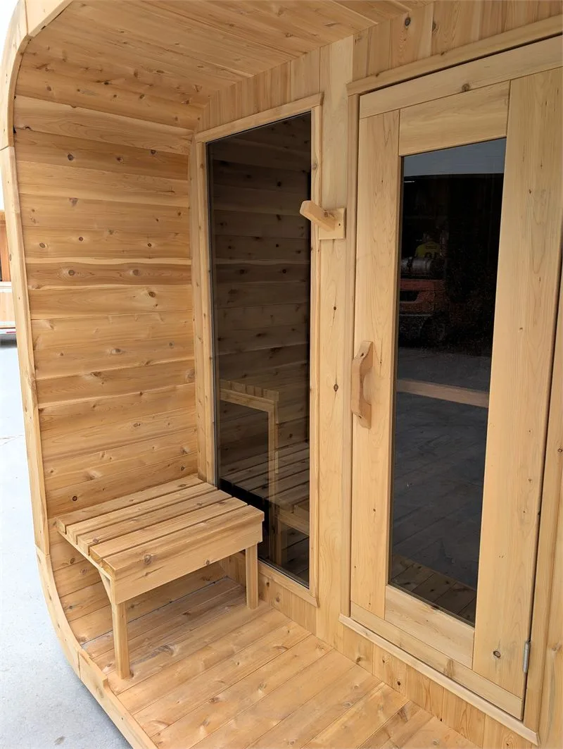 8′ × 8′ Luna Sauna with 2′ Porch, view 2