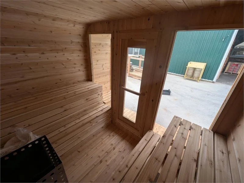 8′ × 8′ Luna Sauna with 2′ Porch, view 4